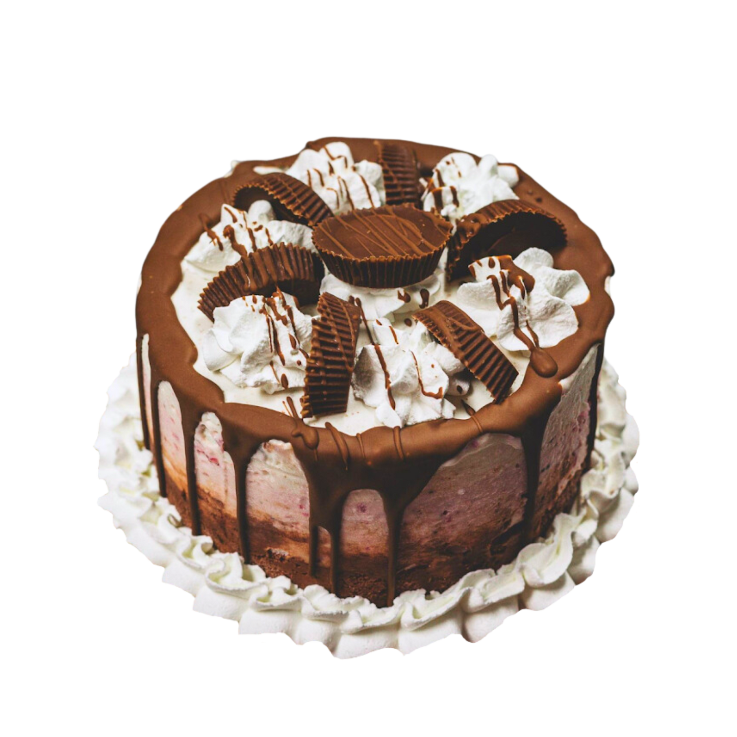 Gâteau à la crème glacée aux Reese et Fraises