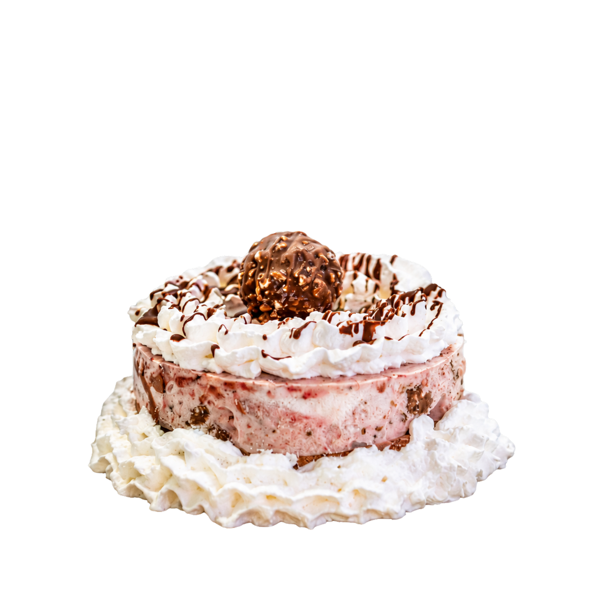 Mini gâteau aux Ferrero Rocher et fraises